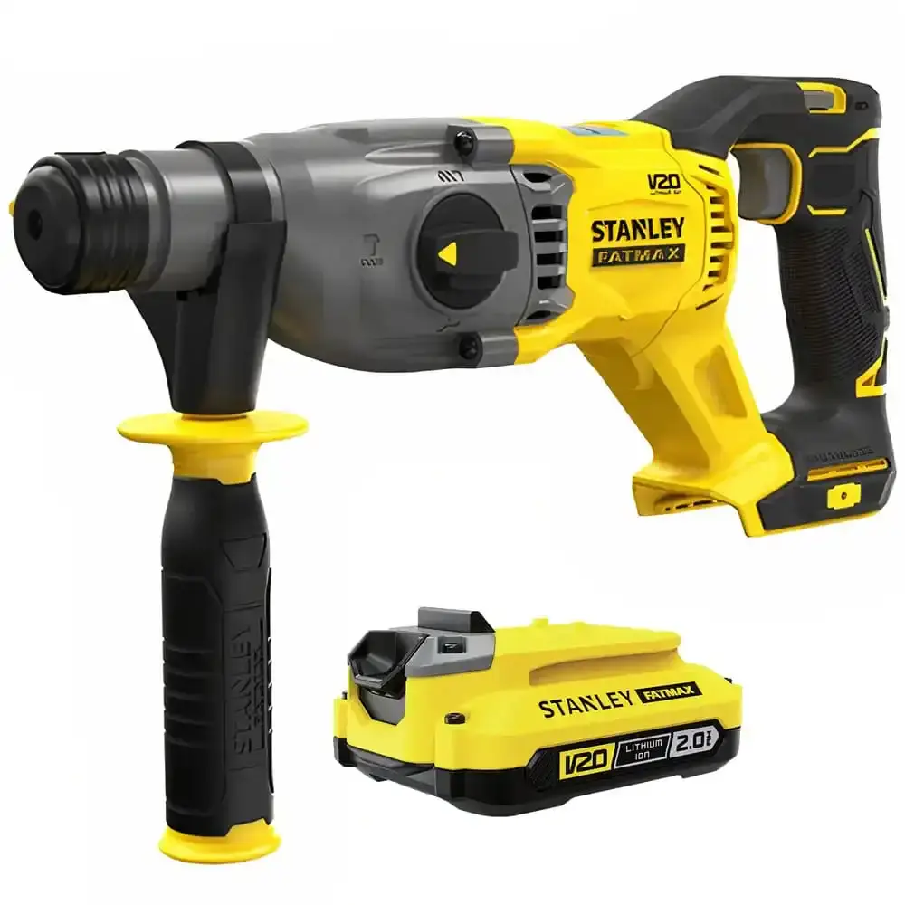 Martelete SDS plus à bateria 20V perfurador rompedor com bateria 2.0 ah max SBH900 Stanley Bivolt