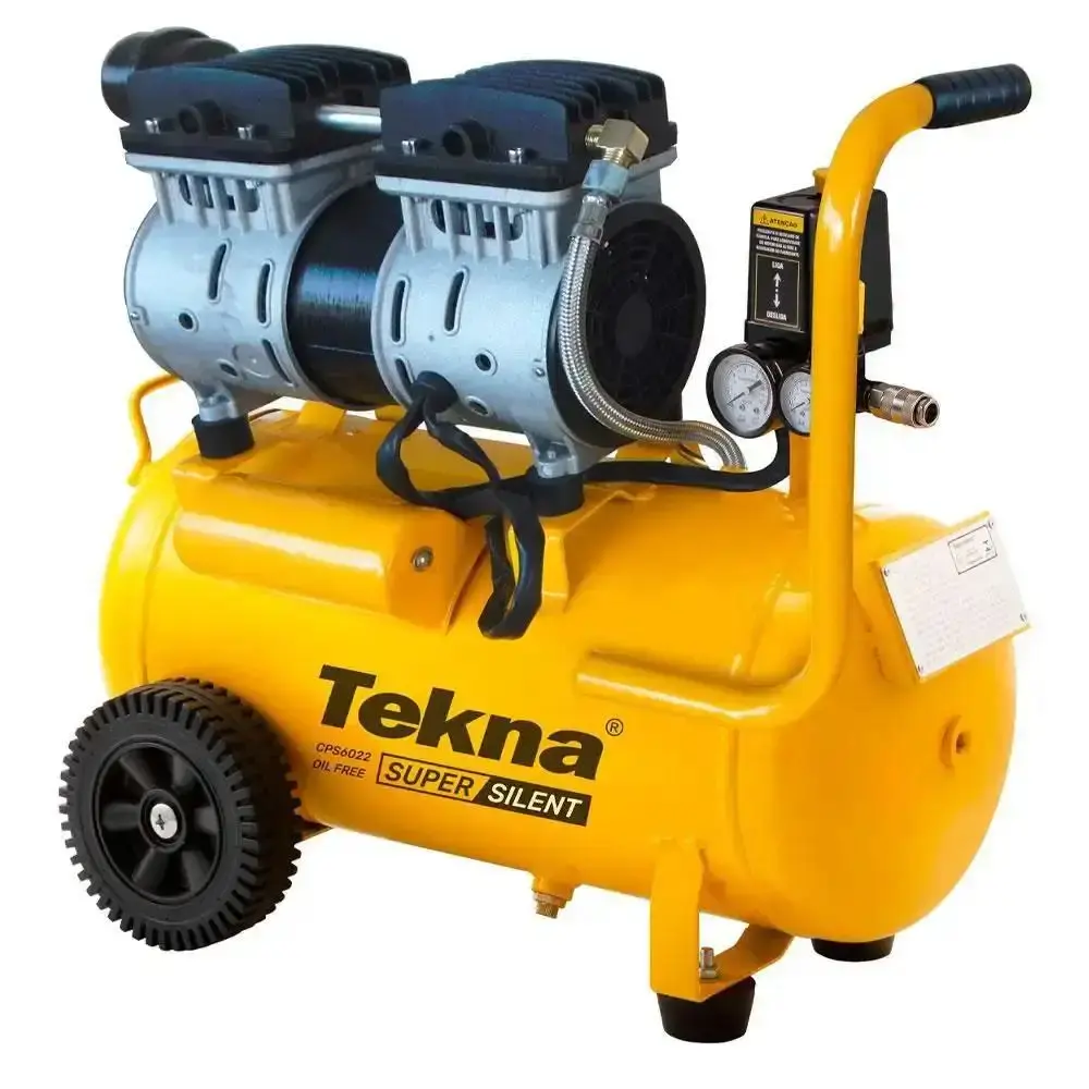 Compressor portátil 5.3 pes CPS6022/20L silencioso isento de óleo 1012011 Tekna 110V