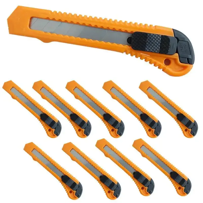 Estilete 18 MM retrátil kit com 10 peças Sparta