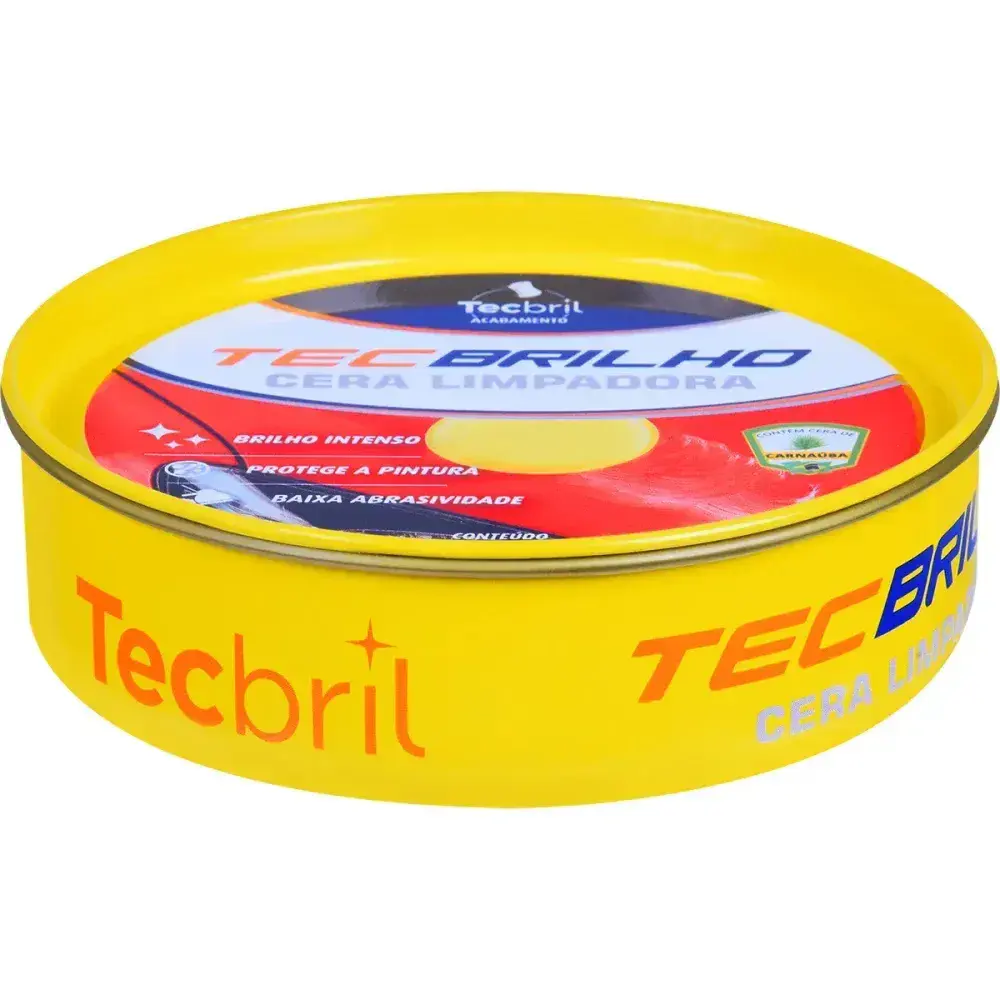 Cera limpadora com silicone e carnaúba 200G Tecbril — fotografia 4