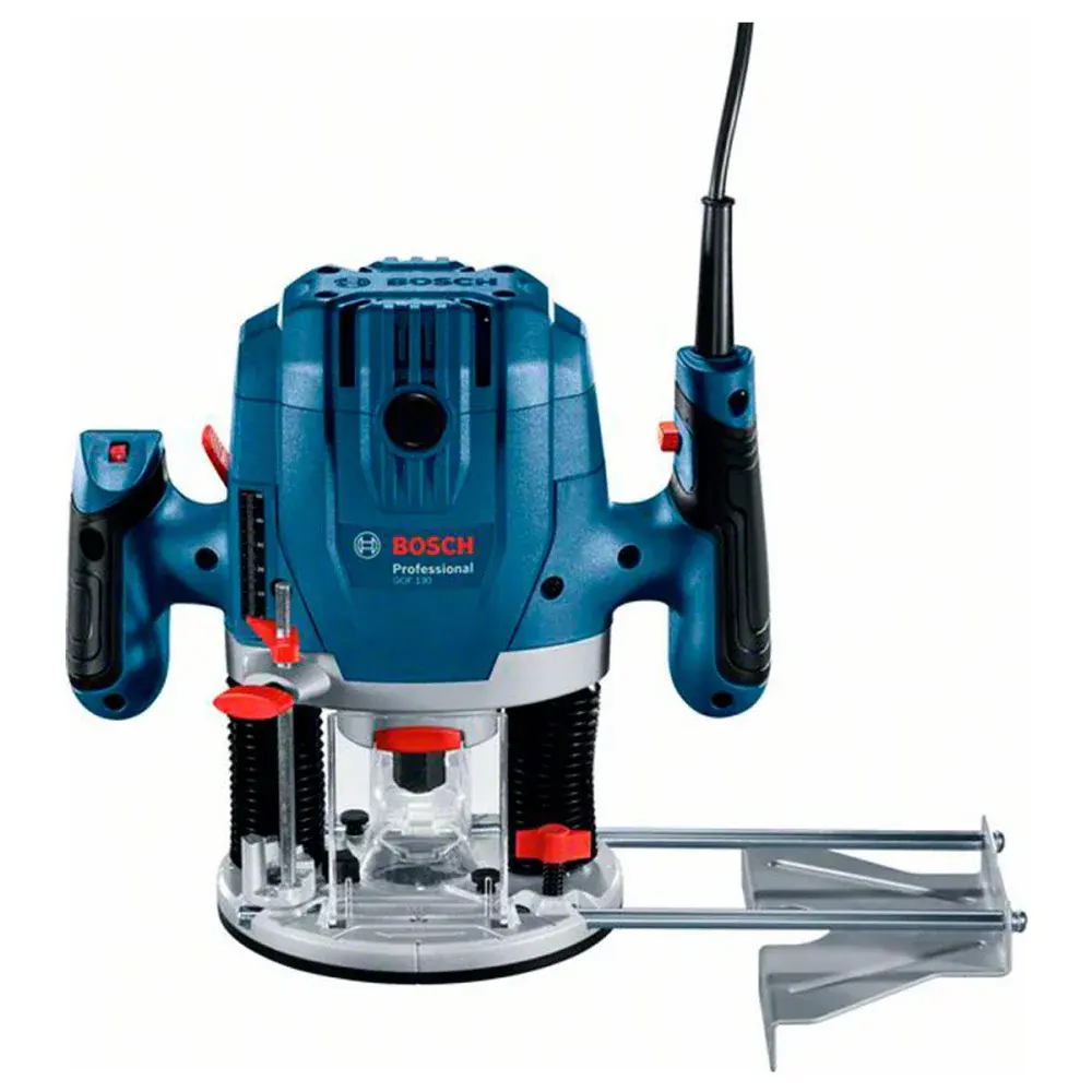 Tupia para madeira com acessórios gof 130 1/4 1.300W 127V Bosch — fotografia 2