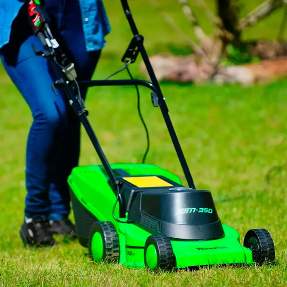 Cortador de grama elétrico 0,75 CV 1100W recolhedor WM-350 Trapp 220 V — fotografia 5