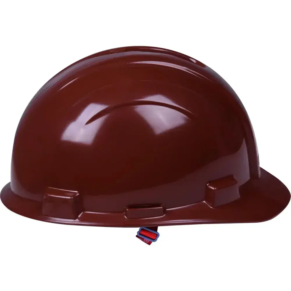 Capacete de proteção industrial marrom max Worker — fotografia 8