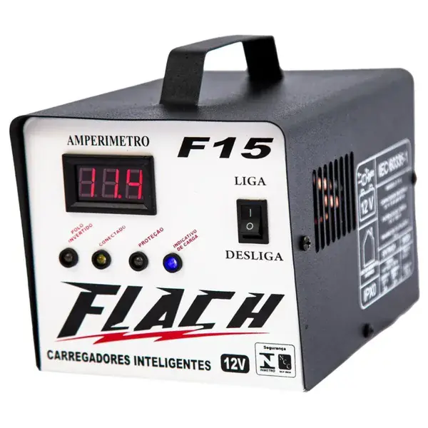 Carregador de baterias F15 - 15 ah - 12V Flach
