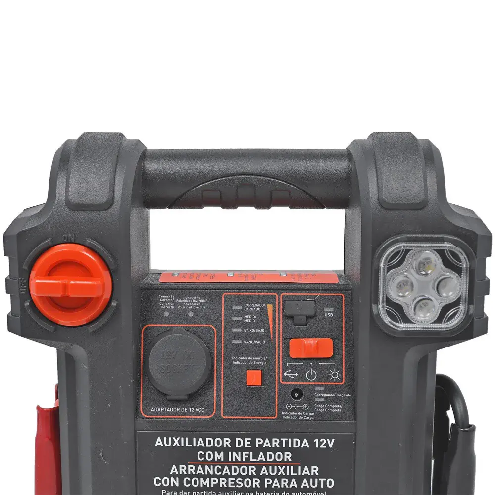 Auxiliar de partida e compressor inflador JS350CC blackdecker Black & Decker — fotografia 5