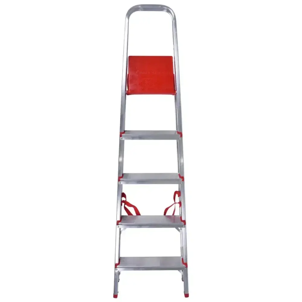 Escada aluminio 06 degraus suprema 1,12M ​​​​​​​ Worker — fotografia 3