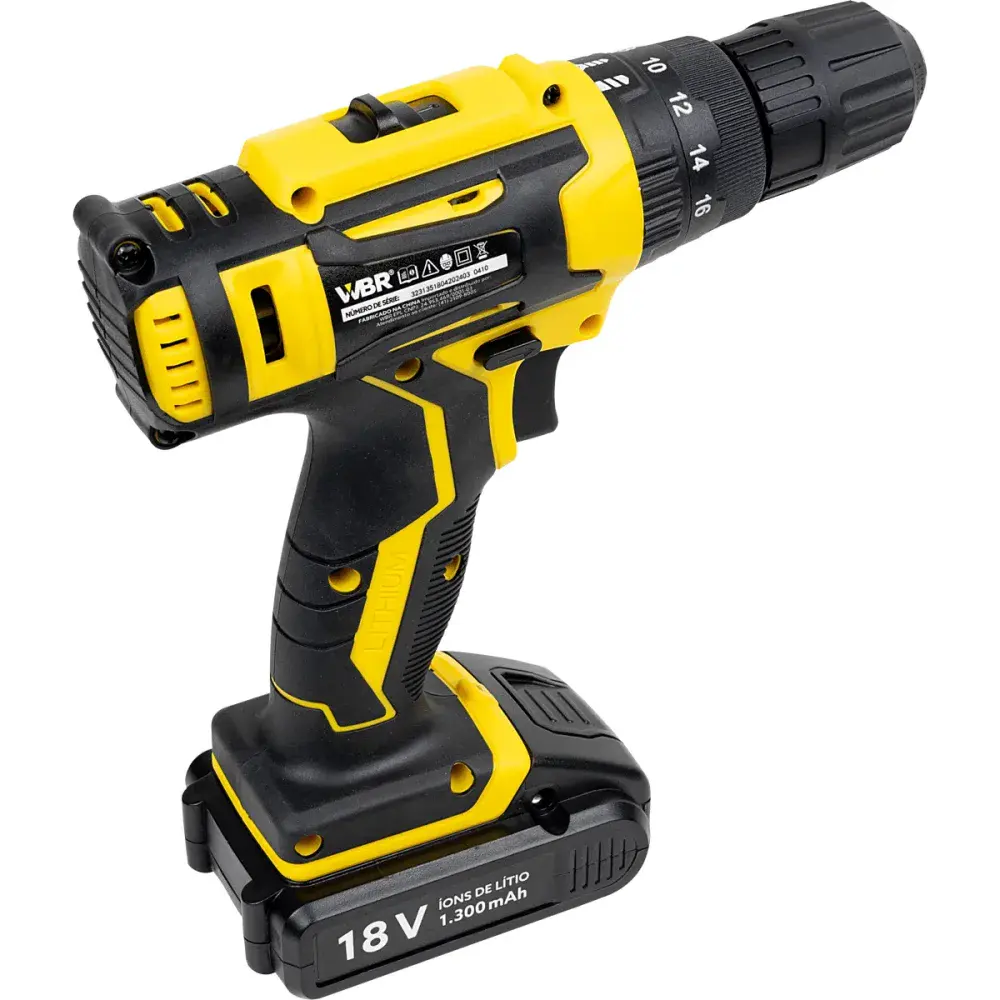Parafusadeira / furadeira a bateria 18V bivolt WBR cordless — fotografia 4