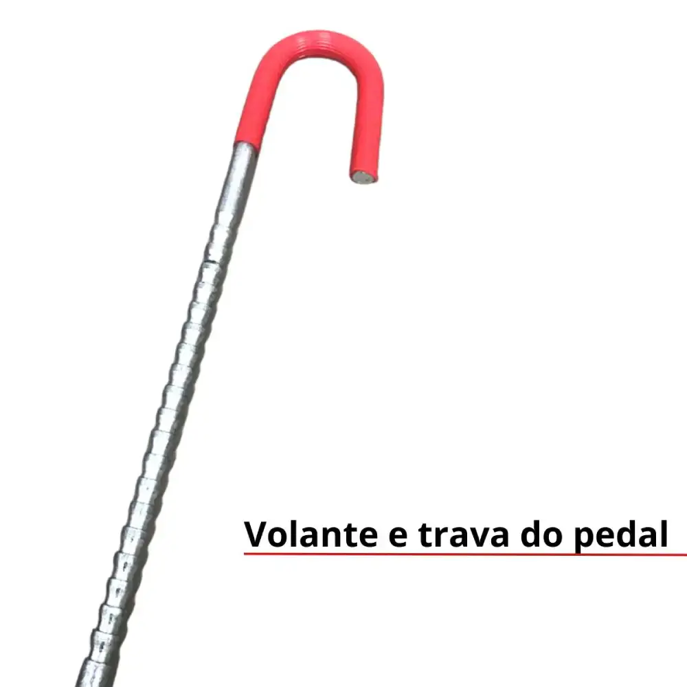Trava carneiro volante antifurto com chave iwtca ImportWay — fotografia 7