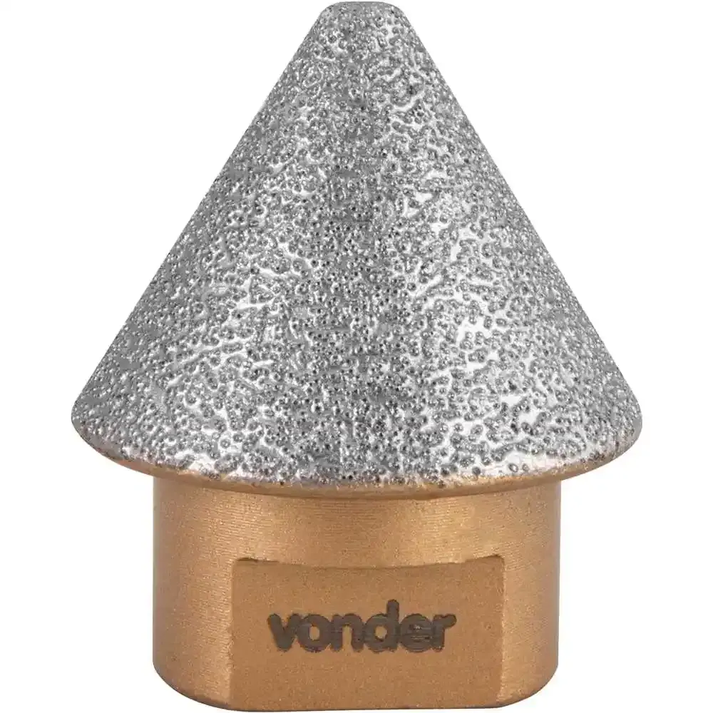 Fresa diamantada cônica 5MM a 35MM Vonder