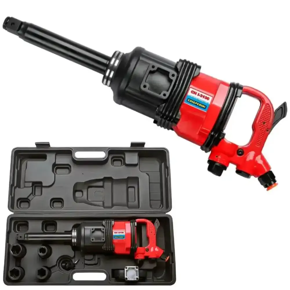 Chave impacto pneumática 1 POL 4200 RPM 4 soquetes e maleta Chiaperini