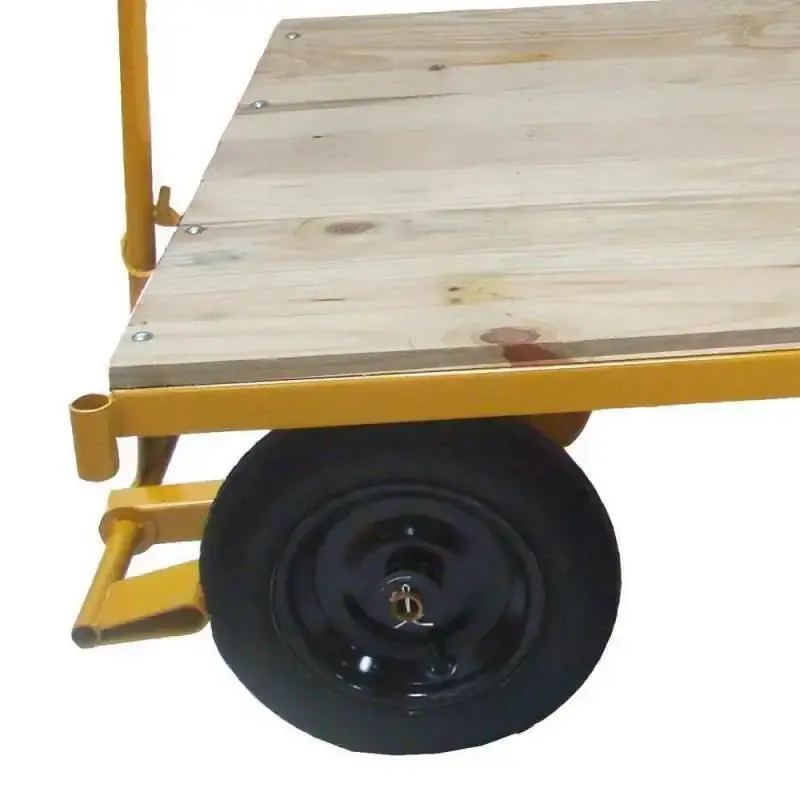 Carrinho Plataforma de Madeira Capacidade 600 KG 1500 x 750 MM MP-600 LYNUS — fotografia 3