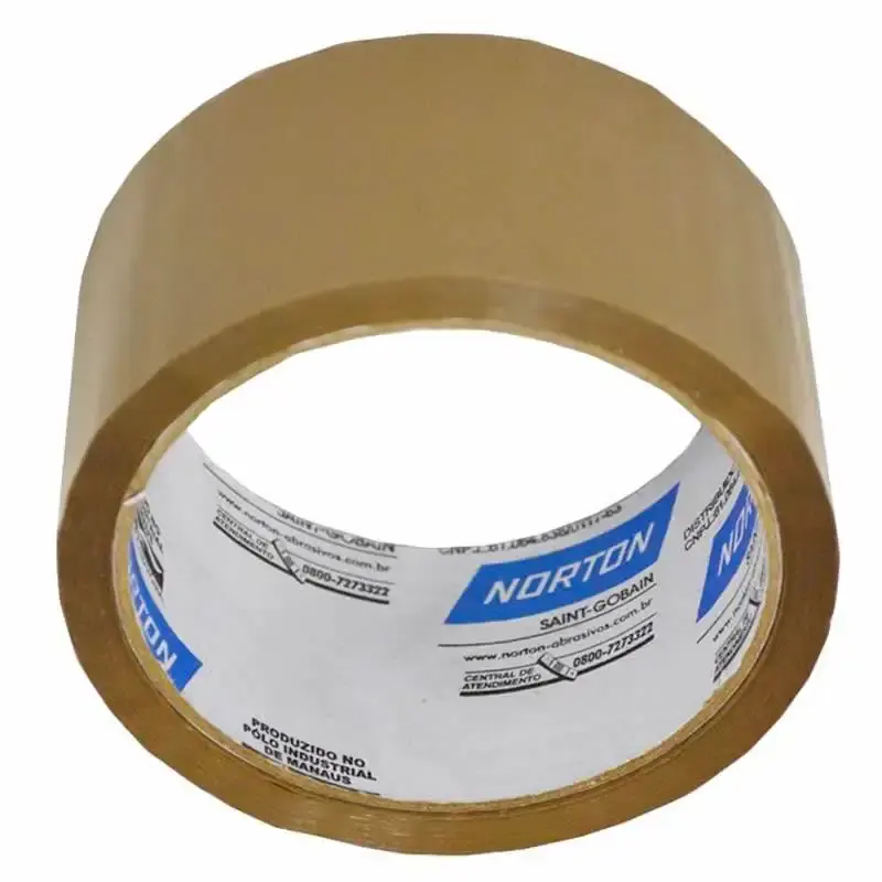 Fita para Empacotamento Marrom 48MM x 45 Metros Kit 6 Rolos NORTON — fotografia 3
