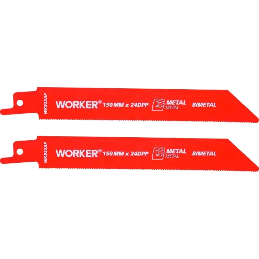 Lâmina para serra sabre bimetálica 1/2” 150MM 24 dentes Worker — fotografia 6