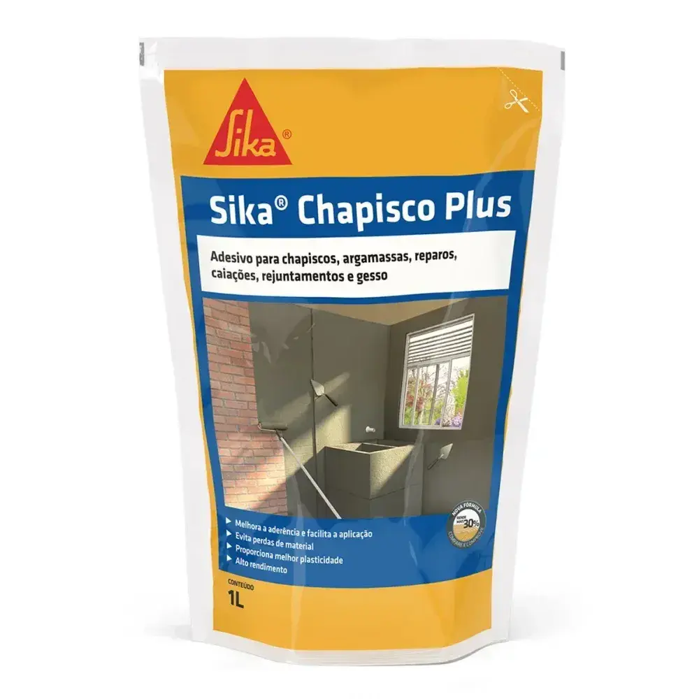 Sika® chapisco plus adesivo sintético 1L Sika — fotografia 2