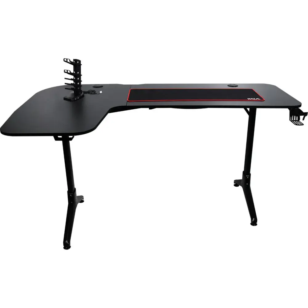 Mesa gamer modelo l 80X30CM com suporte de acessórios Kala — fotografia de referência