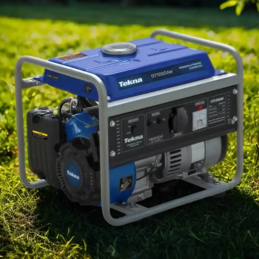 Gerador de Energia á Gasolina 1,2 KVA 4 Tempos GT1200 Monofásico TEKNA 110 V — fotografia 10