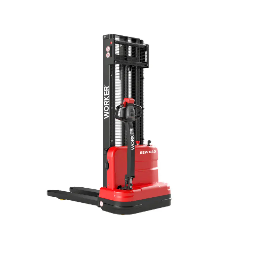 Empilhadeira elétrica hidráulica 1,2T garfo 1150X685MM elevação 3,6M eew 080 Worker