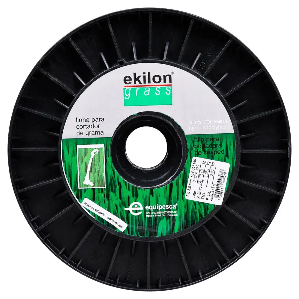 Fio de nylon aparador roçadeira 3MM 372M 3KG Ekilon — fotografia 3