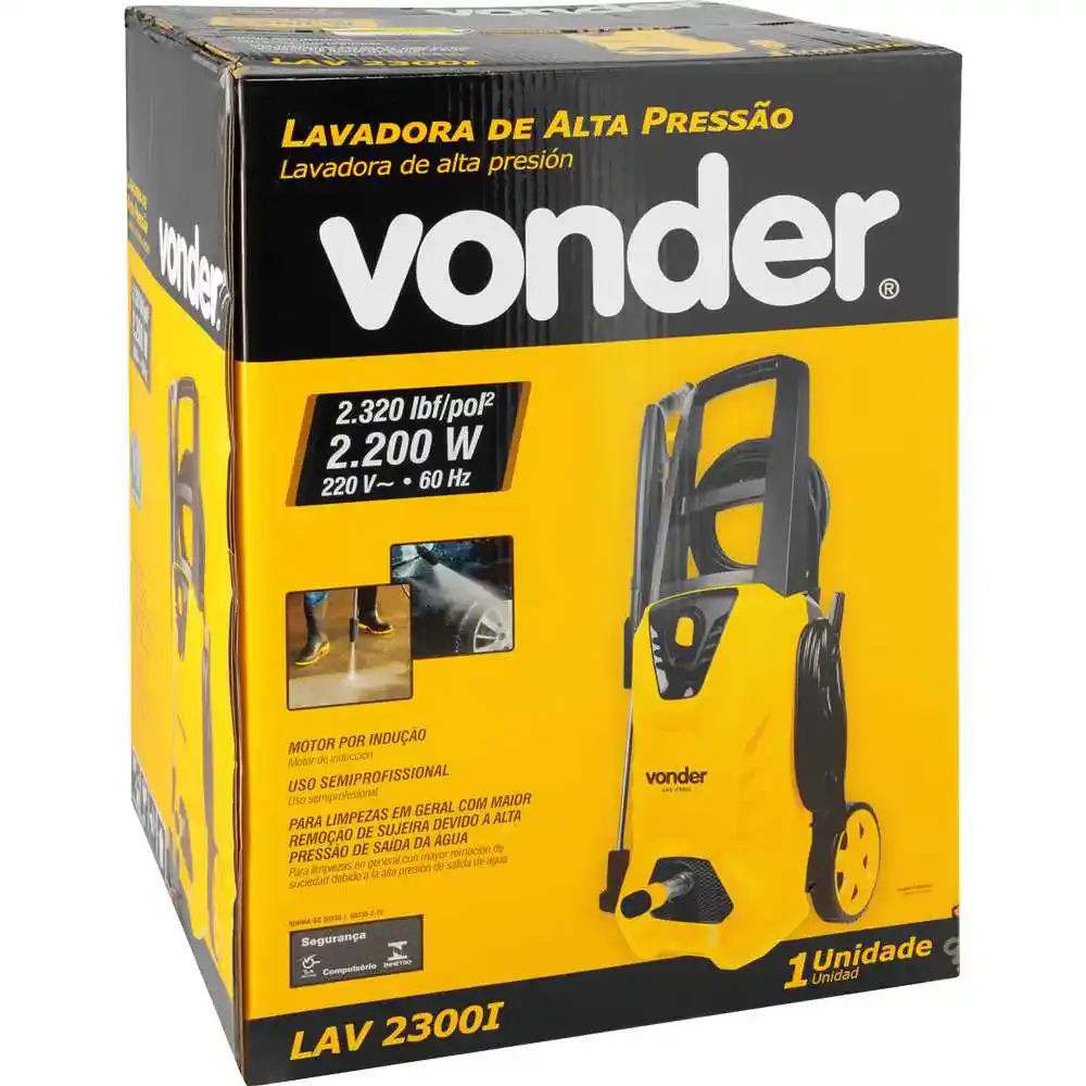 Lavadora de alta pressão 2.200W 390L/H LAV2300I Vonder 220 V — fotografia 10
