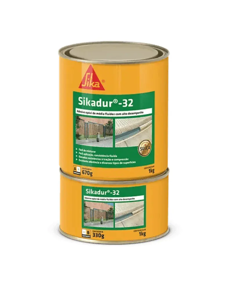 SIKADUR-32 adesivo estrutural epóxi 1KG Sika