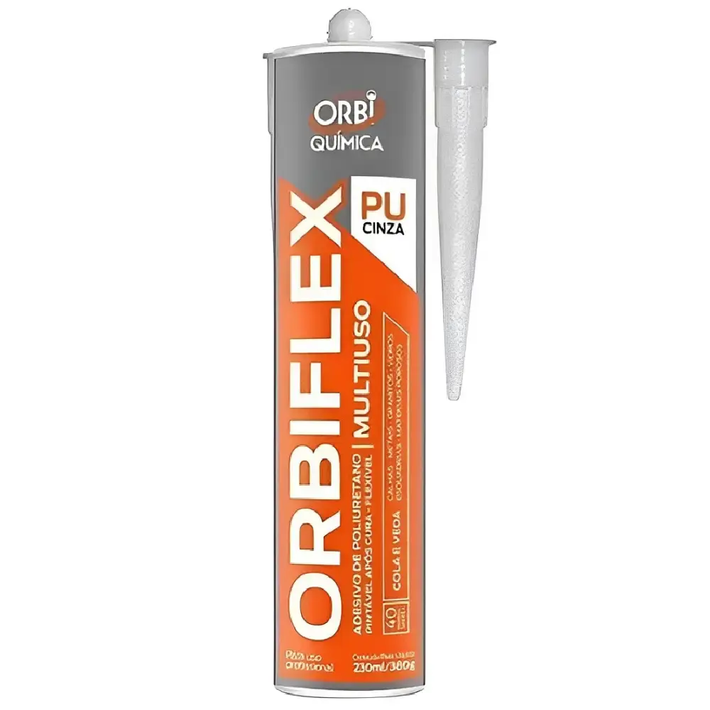 Silicone uso geral PU 40 cinza 230ML 17792 Orbi