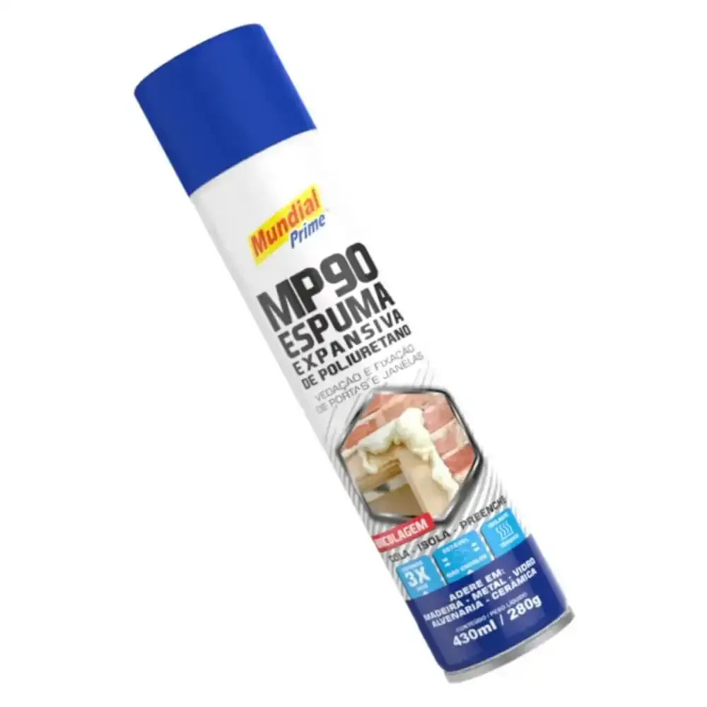 Espuma Expansiva Poliuretano MP90 430 ml MUNDIAL PRIME — fotografia 5