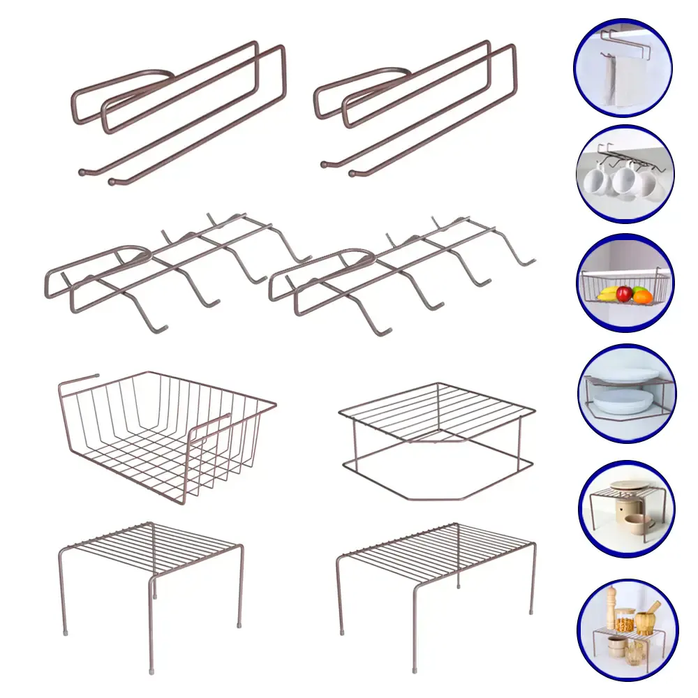 Kit Organizador Viena com 8 peças Lavanda BEL