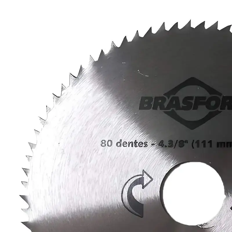 Serra circular 4.1/2 pol HSS para madeira 80 dentes kit com 20 unidades evald/brasfort — fotografia 3