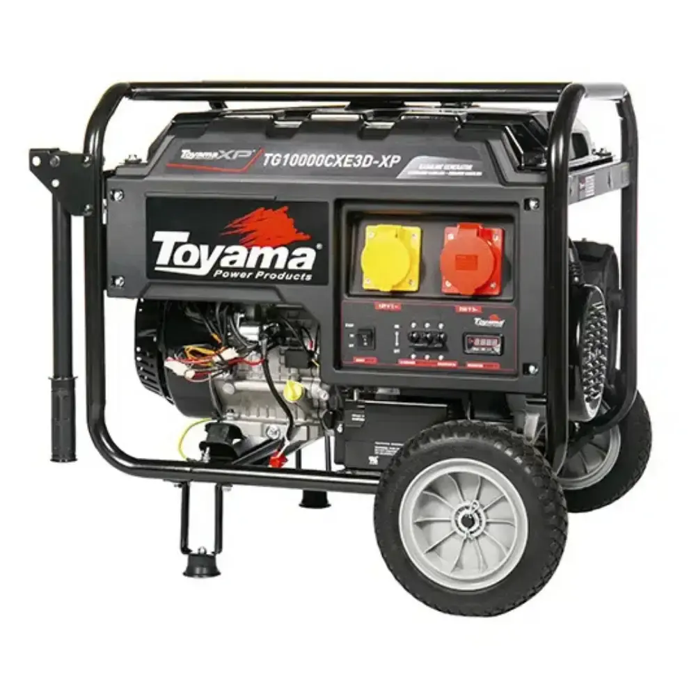 Gerador à gasolina TG10000CXE3D-XP 11.25 KVA com AVR trifásico partida elétrica e manual 220V 201-035 Toyama 220 V — fotografia 3