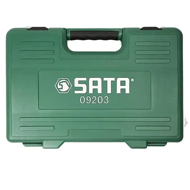 Jogo de soquetes estriados 1/2 POL de 10 a 32 MM com 18 peças Sata — fotografia 4