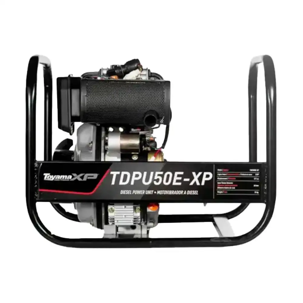 Motor vibrador diesel 5,0HP TDPU50E-XP + bomba submersível com mangote sem motor SC2SUBKIT Toyama — fotografia 2