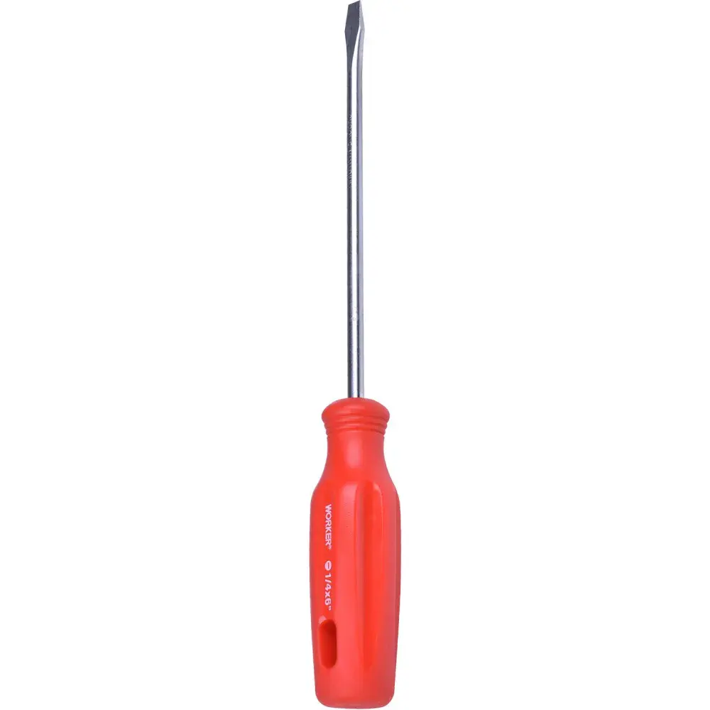 Chave de fenda simples 1/4″ x 6″ Worker — fotografia 2