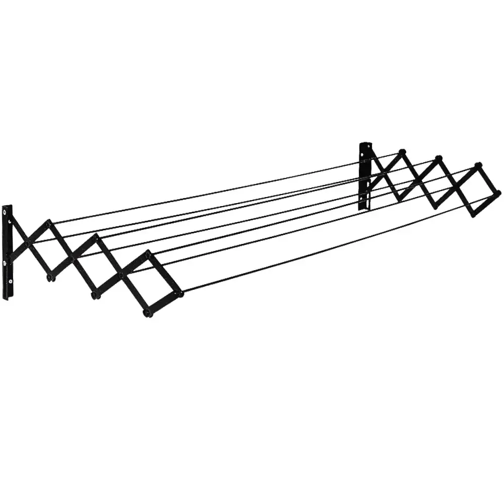 Varal Sanfonado Aço 1 M x 46 CM Preto 006020 MOR — fotografia de referência