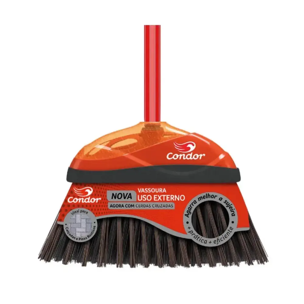 Vassoura domestica varre forte V-52 Condor