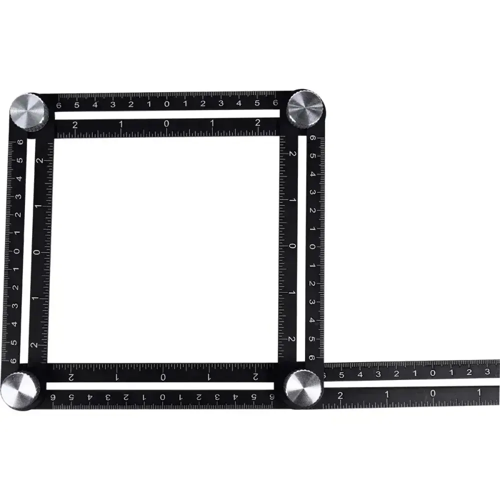 Esquadro articulado em alumínio com 6 seções 6X12CM Worker — fotografia 8