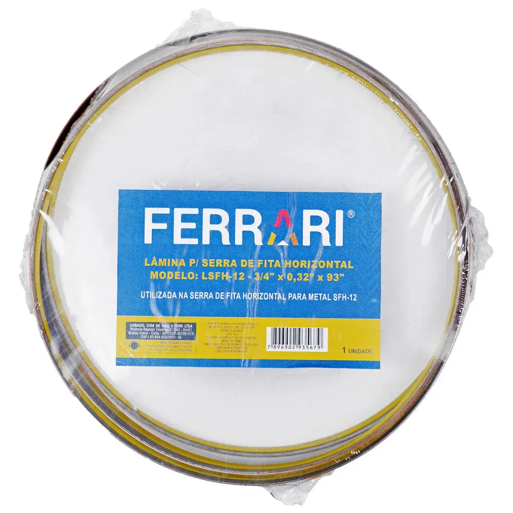 Lâmina para serra fita LSFH-12 horizontal Ferrari — fotografia 5