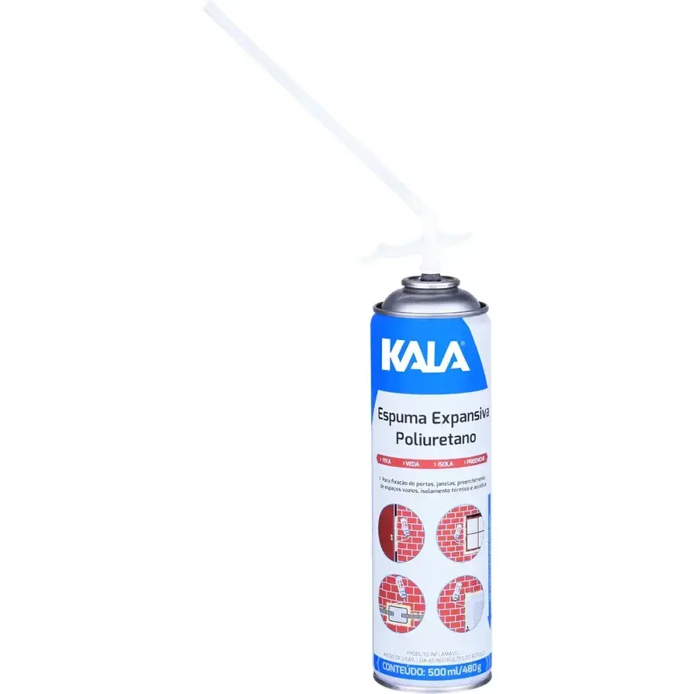 Espuma expansiva em poliuretano 480G 500ML Kala — fotografia 6
