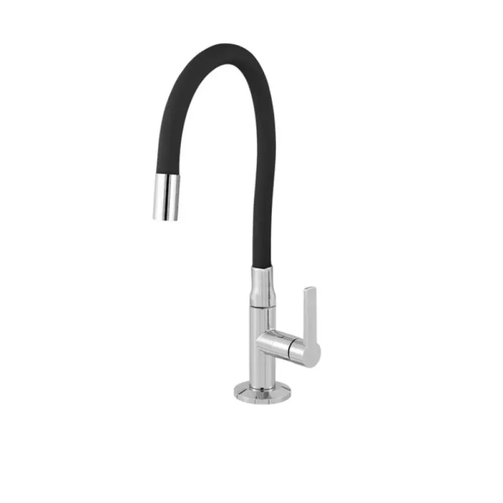 Torneira de cozinha Liege 1.1/4” aço escovado — fotografia de referência