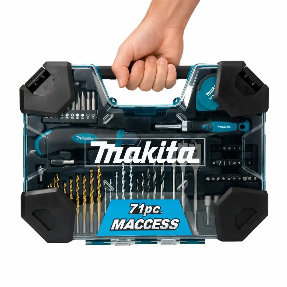 Kit de acessórios maccess com 71 peças E-22589 Makita — fotografia 3