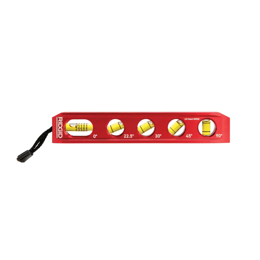 Nível de alumínio 8.1/2- 5 bolhas Ridgid