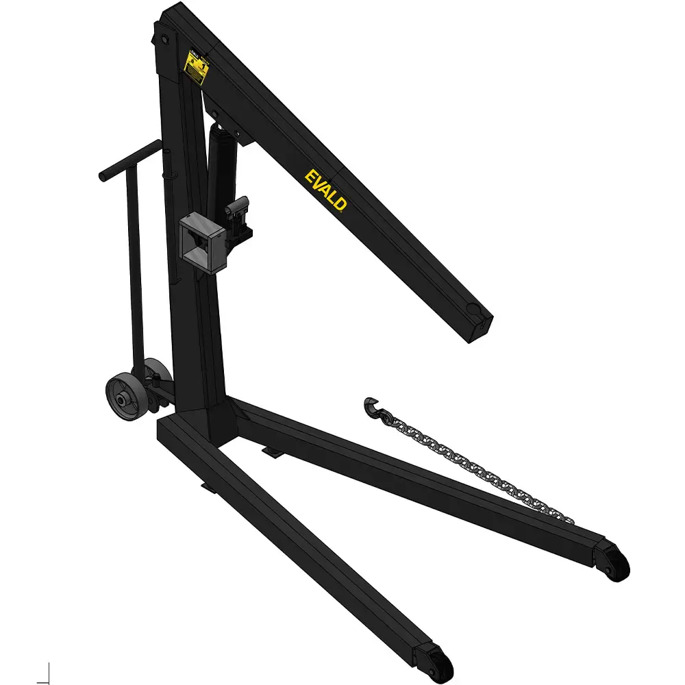 Guincho hidráulico 1 TON com prolongador EVGH-1TP Evald