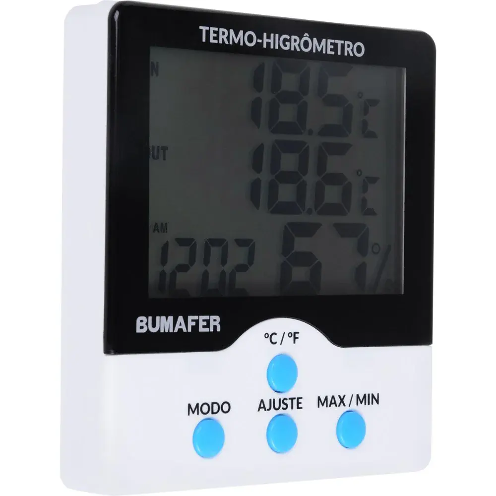 Termo higrômetro digital de temperatura e umidade 1,5M Bumafer — fotografia 4