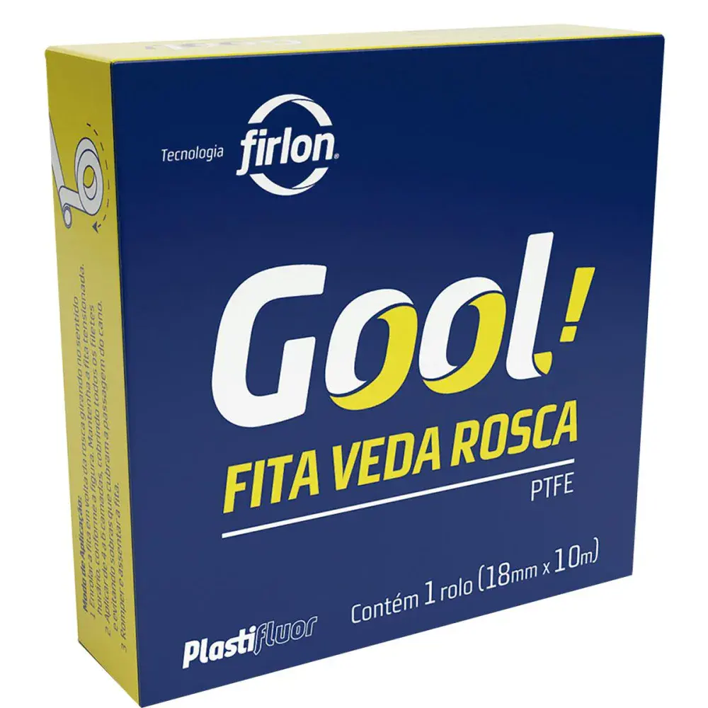 Fita veda rosca com 18MMX50M da Gool