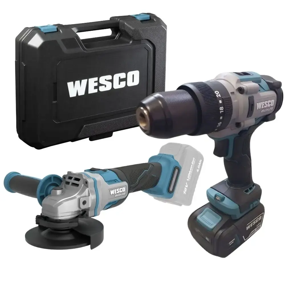 Parafusadeira de impacto 18V 1/2 polegadas esmerilhadeira 5 polegadas com bateria 18V Wesco