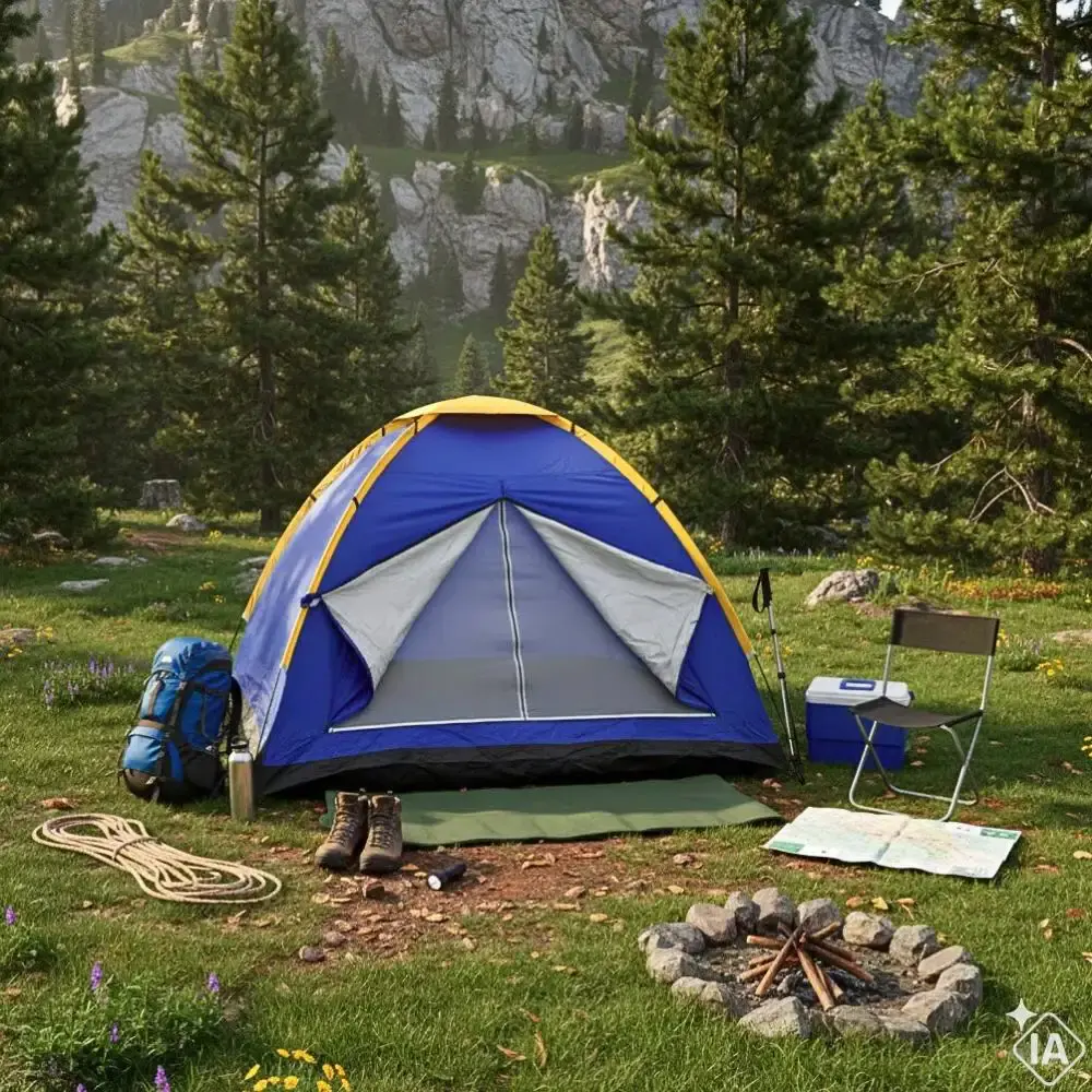 Barraca Camping Iglu até 4 Pessoas 2,10 M Prova D'Agua FPS100 ZELT — fotografia 2