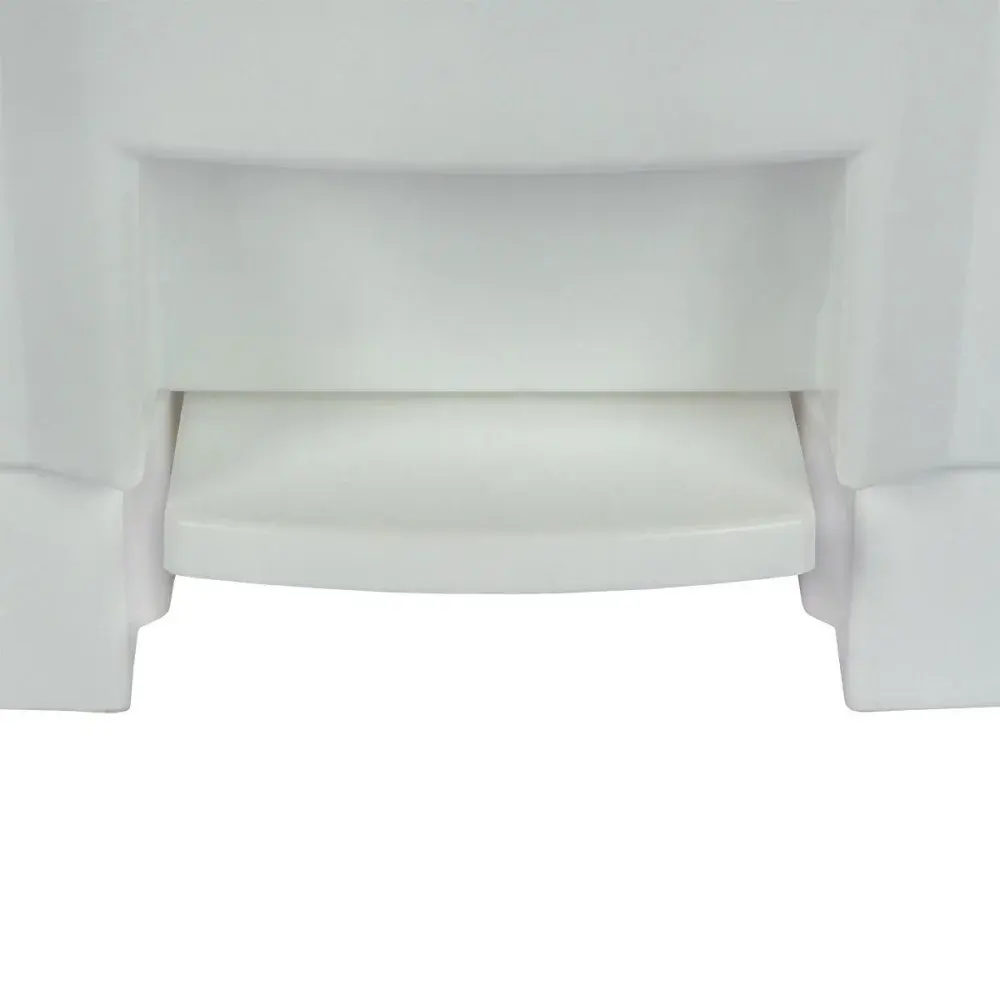 Lixeira resistente e balanceada branca 17L Perfect — fotografia 3
