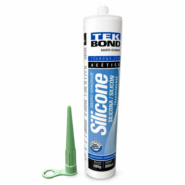 Silicone acetico transparente 280G Tekbond — fotografia 3