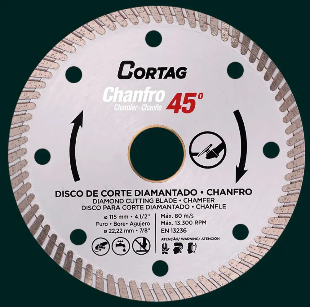 Disco diamantado turbo 115 x 23MM concret da Cortag — fotografia 2