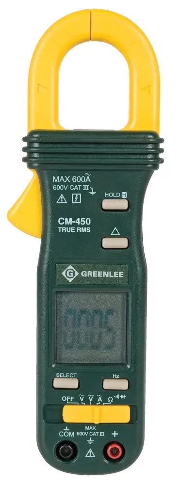 Amperímetro digital CM-450 600A rms Greenlee — fotografia 4