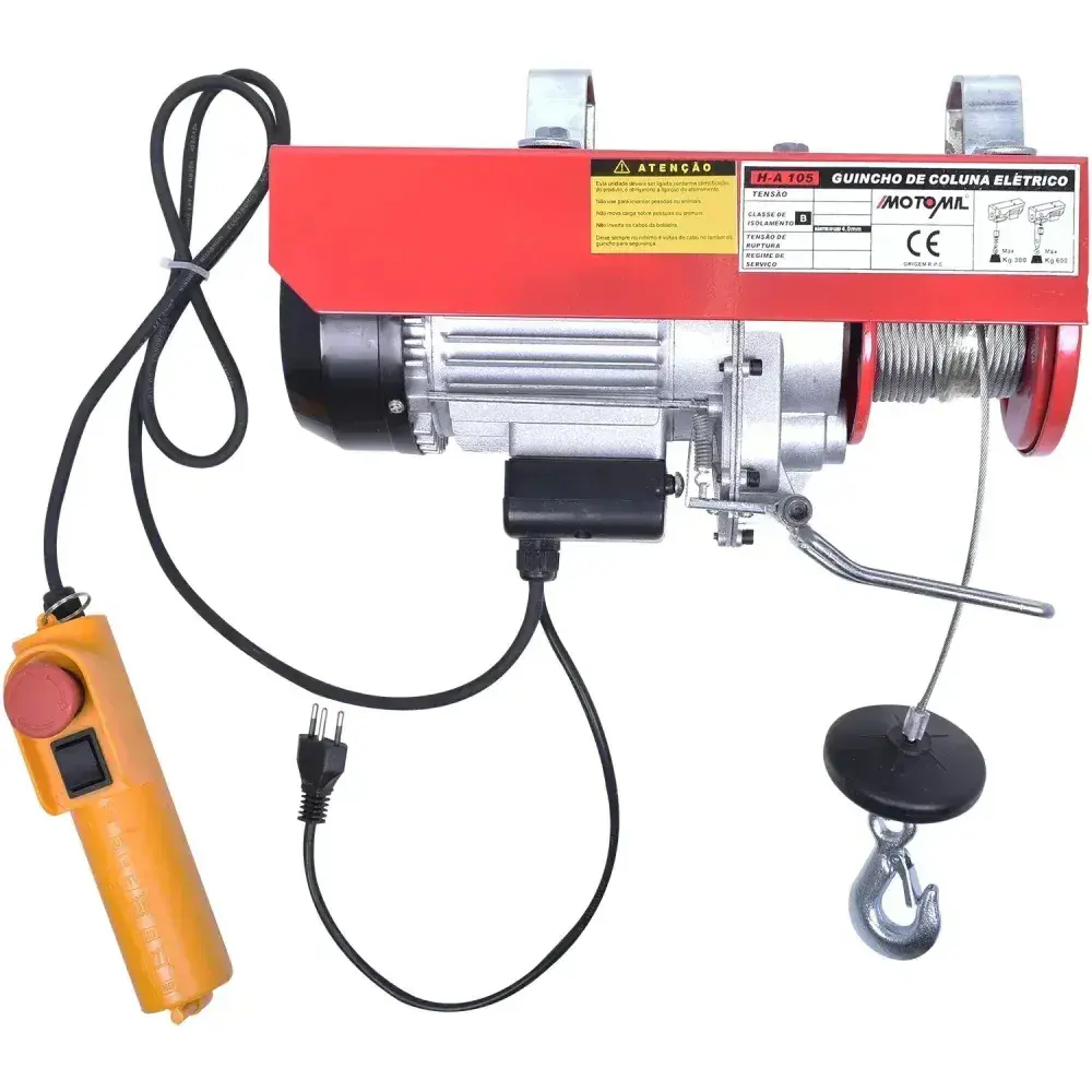 Guincho de coluna elétrico 100/200KG HA-101 MotoMil - 127V